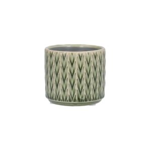 Green Staghorn Ceramic Mini Pot