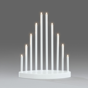 Candlestick White 10 LED Bulbs