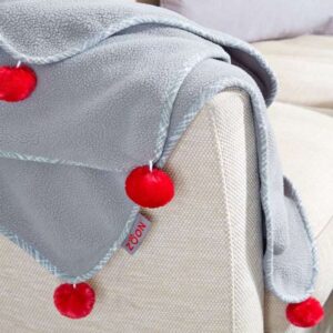 Grey Plaid Comforter - 100 x 110cm
