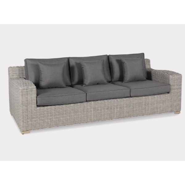 Kettler Palma Luxe 3 Seat Sofa Set - Whitewash