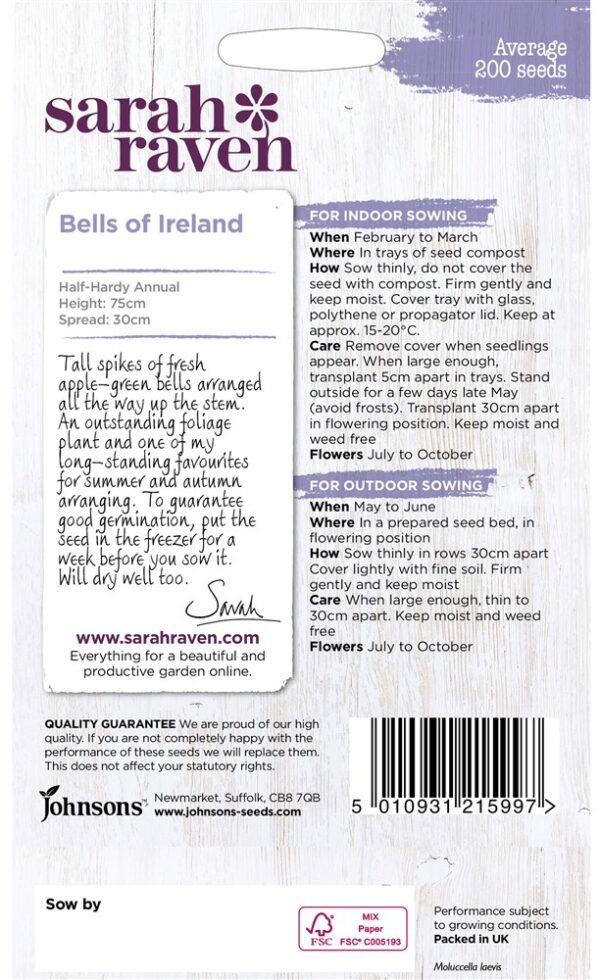 SR Bells Of Ireland