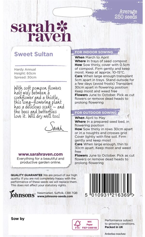 SR Sweet Sultan