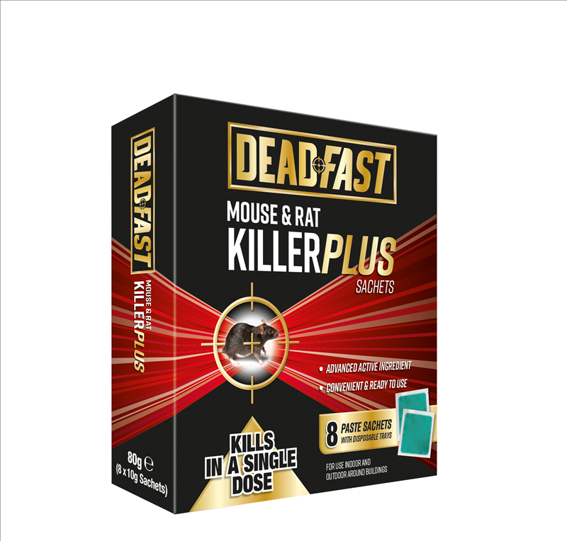 Deadfast Mouse and Rat Killer Plus 8 Sachets