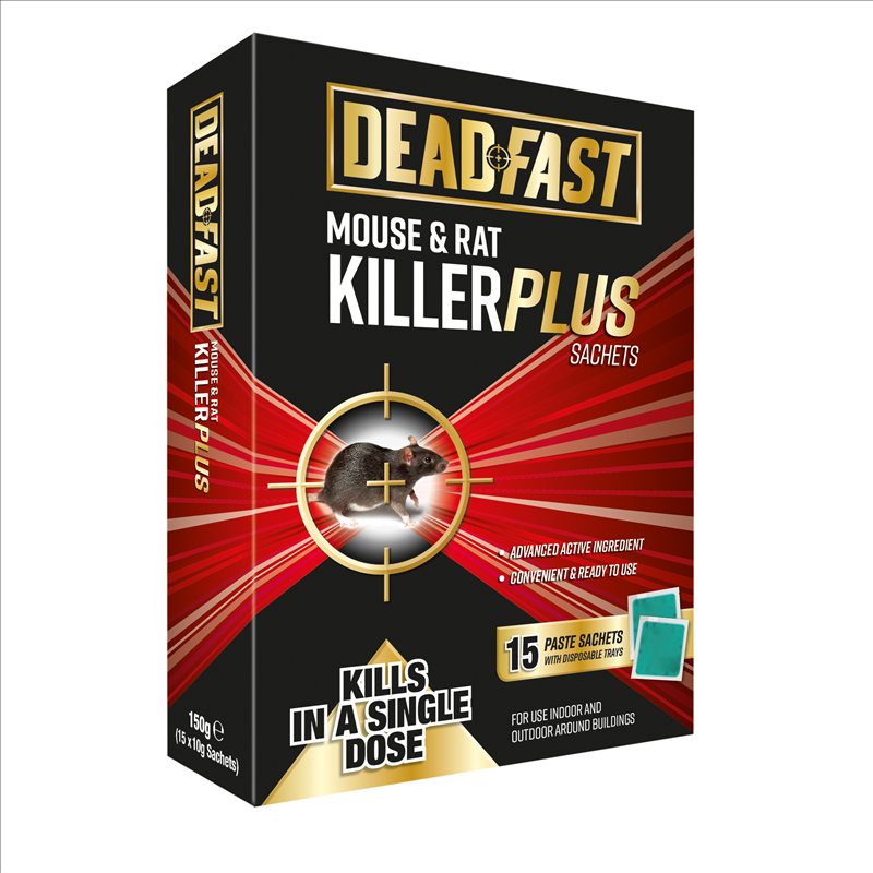 Deadfast Mouse and Rat Killer Plus 15 Sachets