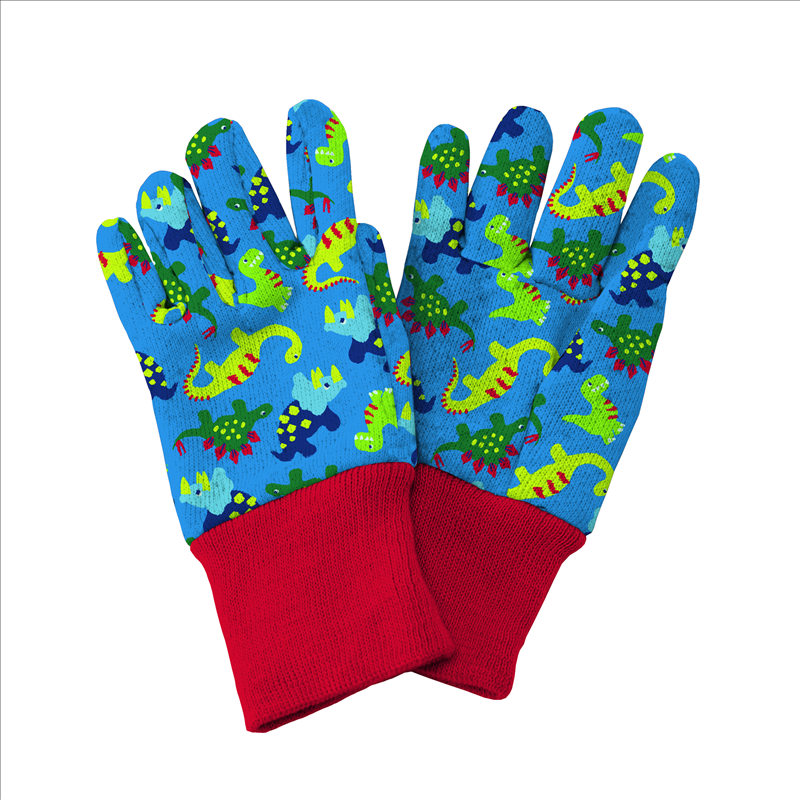 Dinosaur Kids Gloves Blue