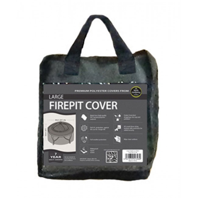 Large Firepit Cover, Black