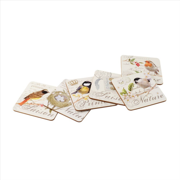 Songbird Coasters Set Of 6