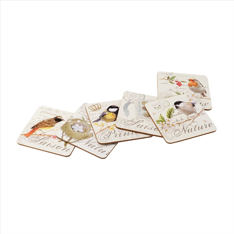 Songbird Coasters Set Of 6