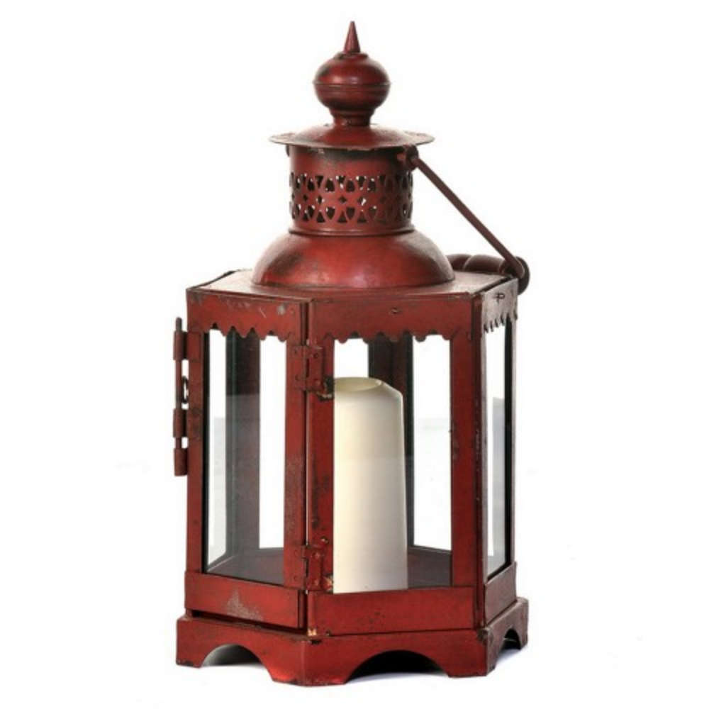 Mogul Iron Lantern Red