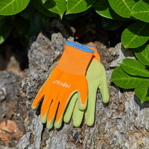 Junior Diggers Gloves - Orange & Green