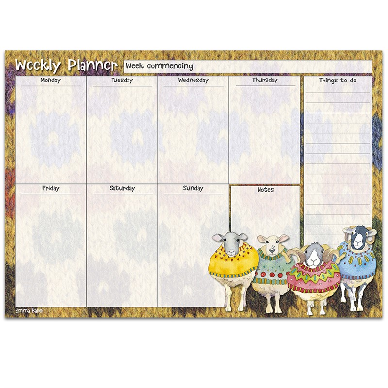 Sheep in Sweaters Weekly Planner
