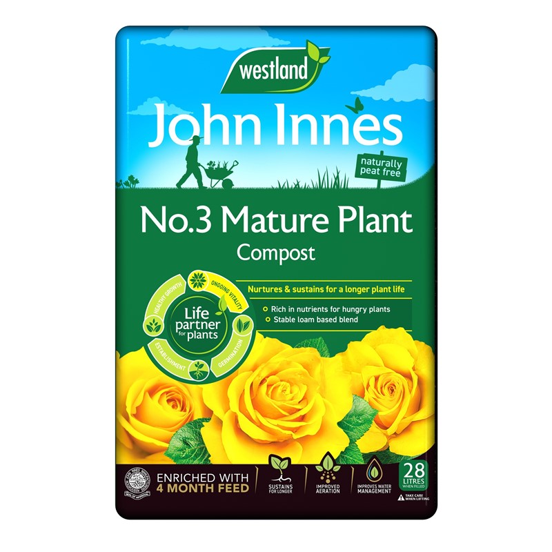 John Innes No 3 Mature Plant Peat Free 28L