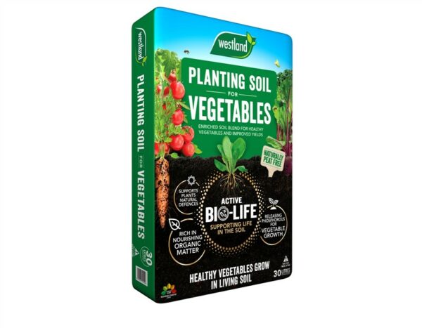 Bio Life Planting Soil for Vegetables Peat Free 30L