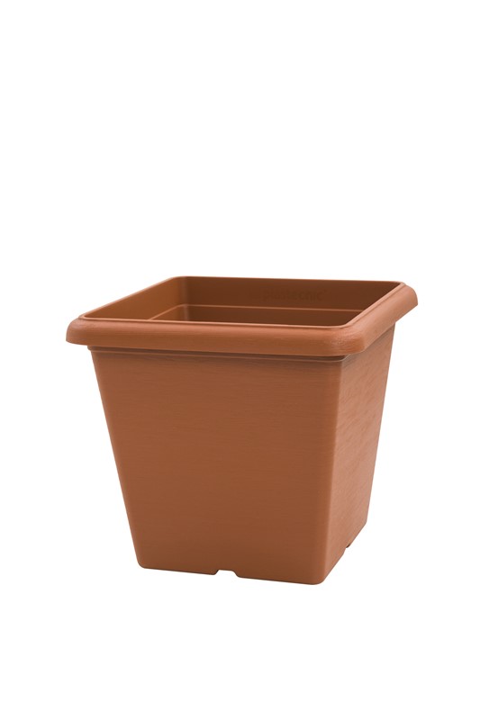 Cube Pot Terracotta 25cm