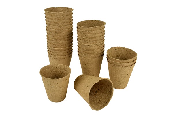 Gro-Sure Fibre Pots Round 6cm 96pk