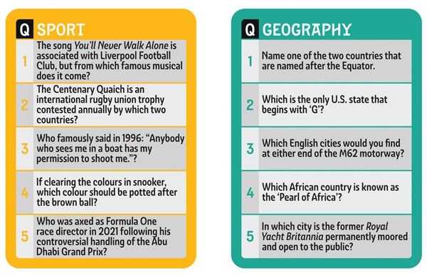 Pub Quiz - The White Hart