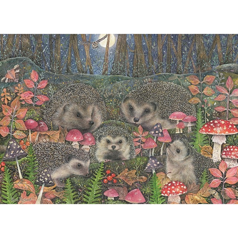 Jigsaw 1000 Piece - Woodland Hedgehogs
