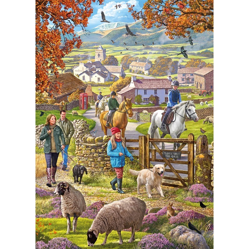 Jigsaw 1000 Piece Rectangular - Autumn Walk