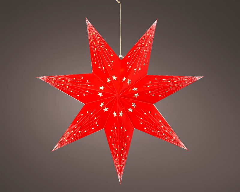 Paper LED Star - Red