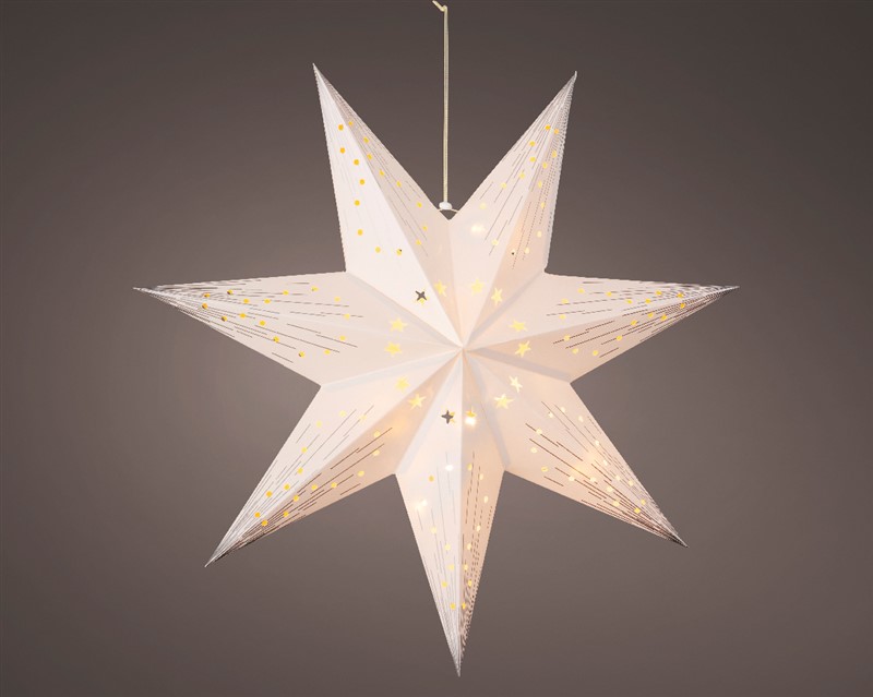 Paper LED Star - White