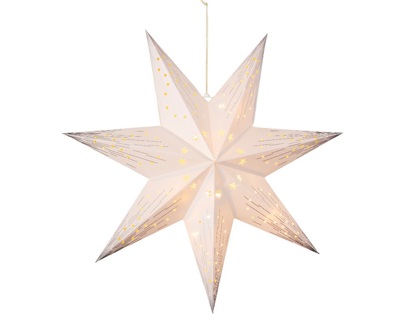 Paper LED Star - White