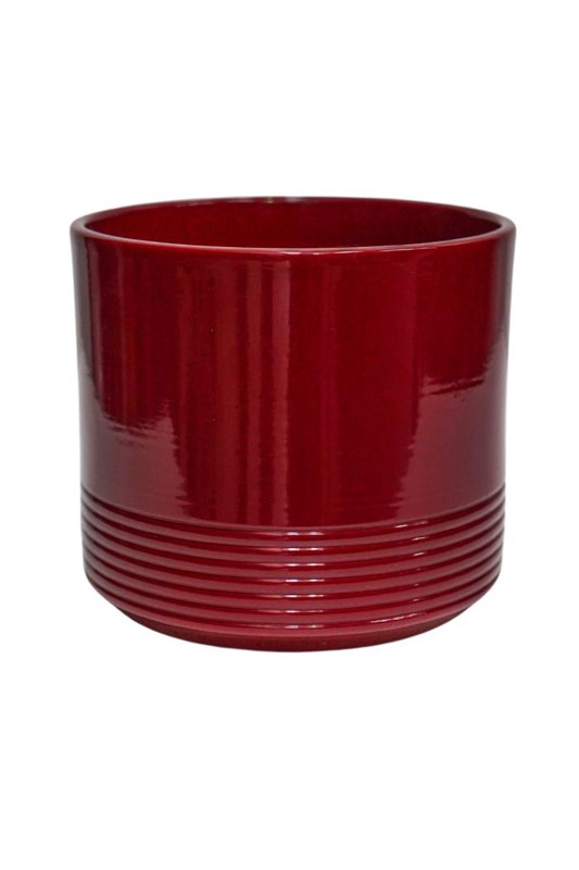 Poinsettia Planter Ruby