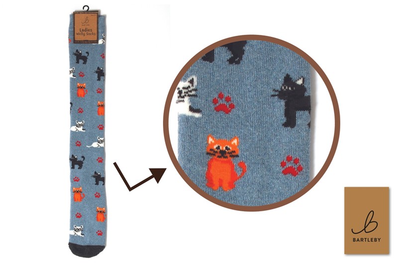 Funky Welly Socks - Crazy Cats