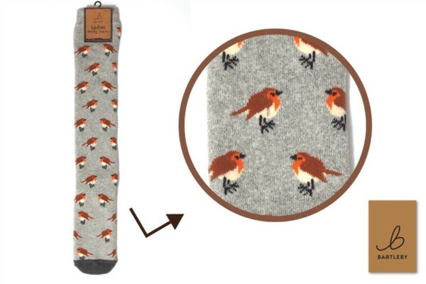 Funky Welly Socks - Garden Robin