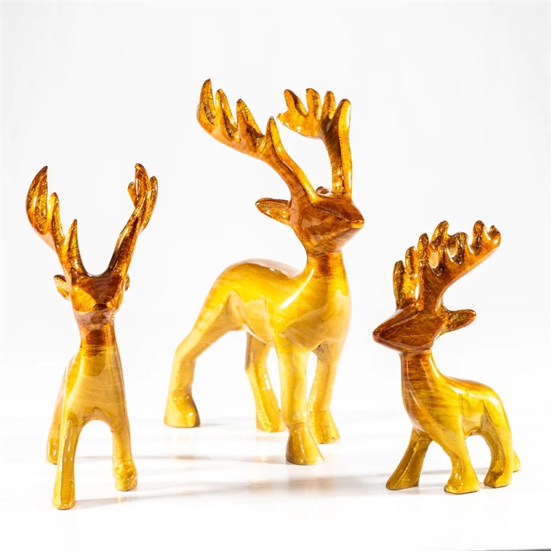 Brushed Gold Stag Medium