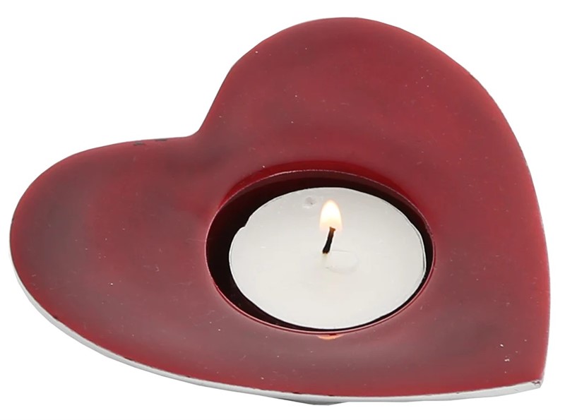 Red Heart T-Light Holder