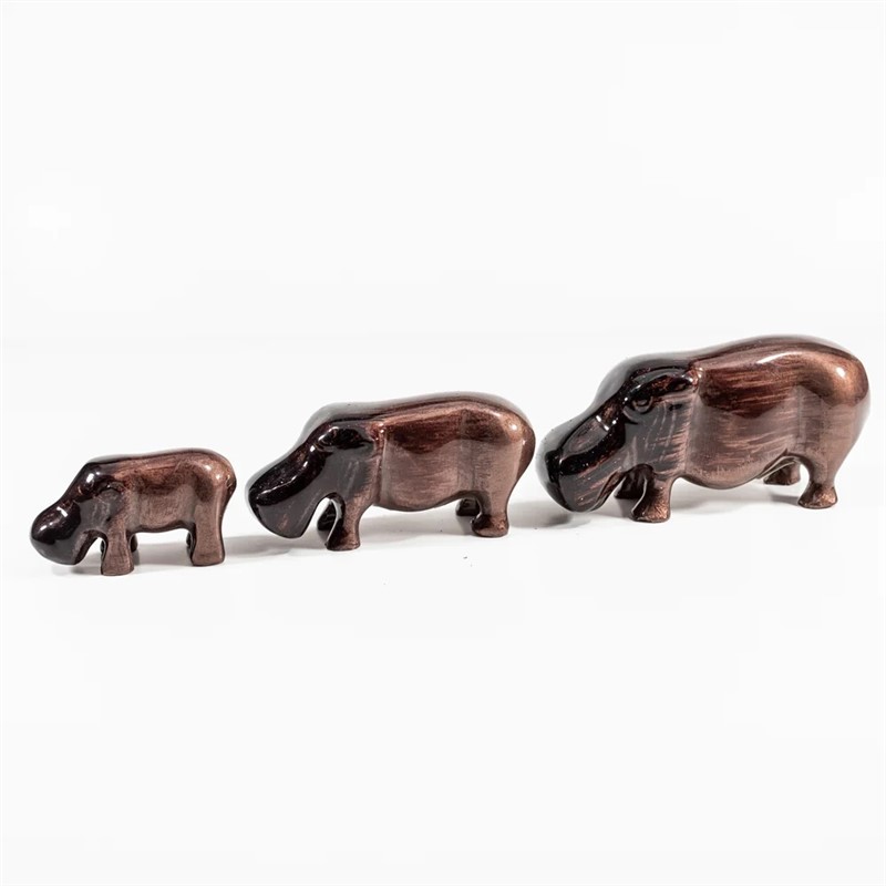 Brushed Brown Hippo Medium