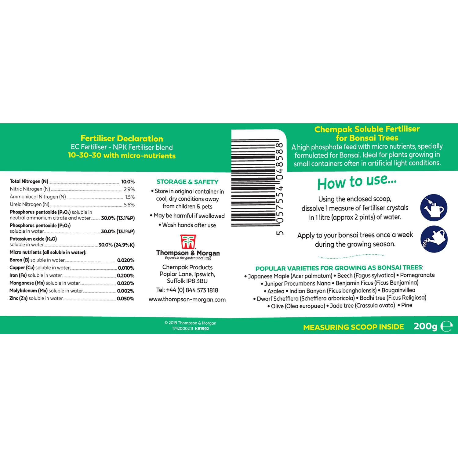 Chempak Bonsai Tree Fertiliser