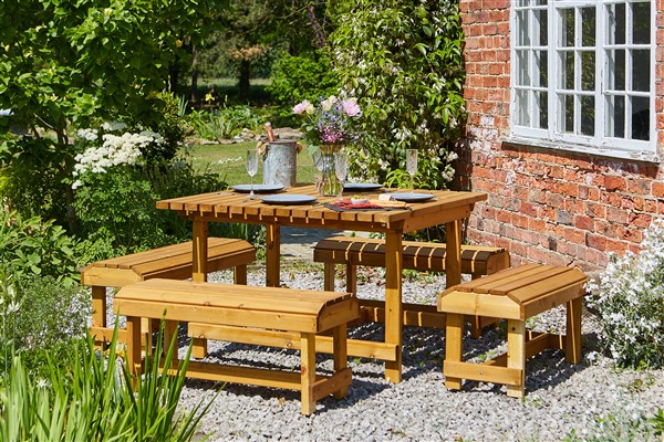 Coxwald Table & Bench Set