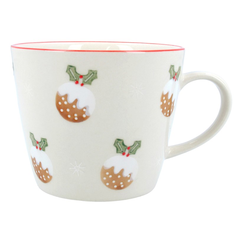 Mug with Christmas Puddings