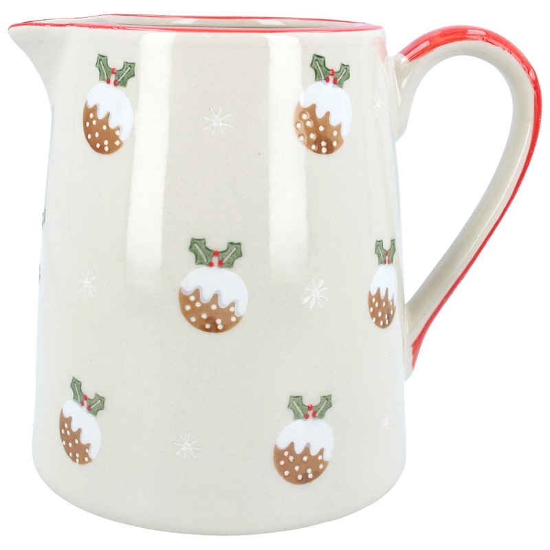 Jug with Christmas Puddings Large
