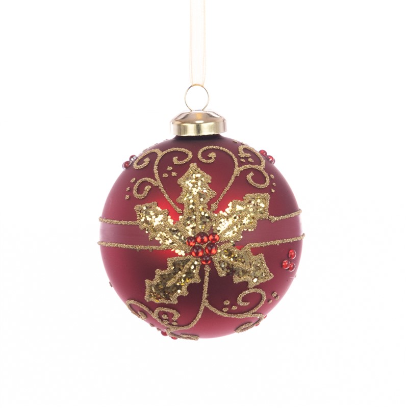 Bauble Glass Amelia 8cm