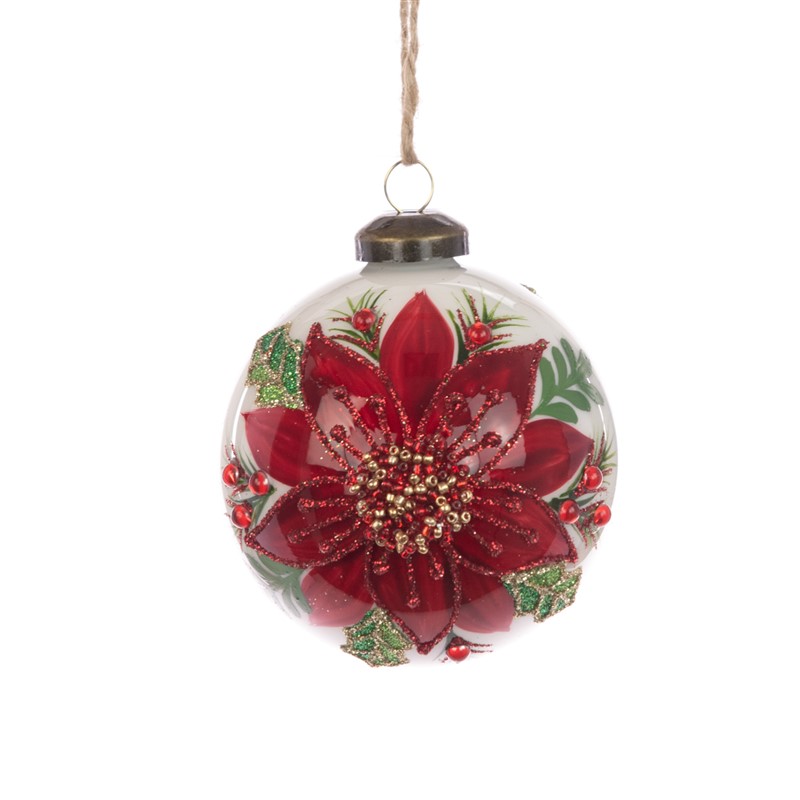 Bauble Glass Lottie 8cm