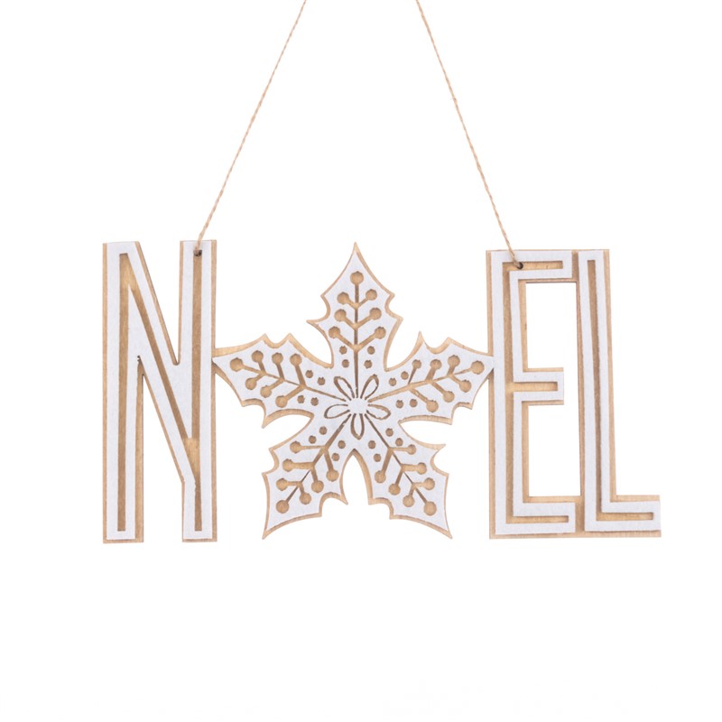 Wooden Noel Hanger 21cm