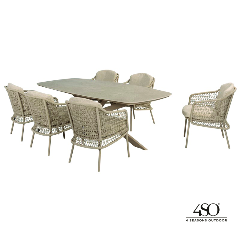 4 Seasons Puccini 6 Seat Ellipse Set