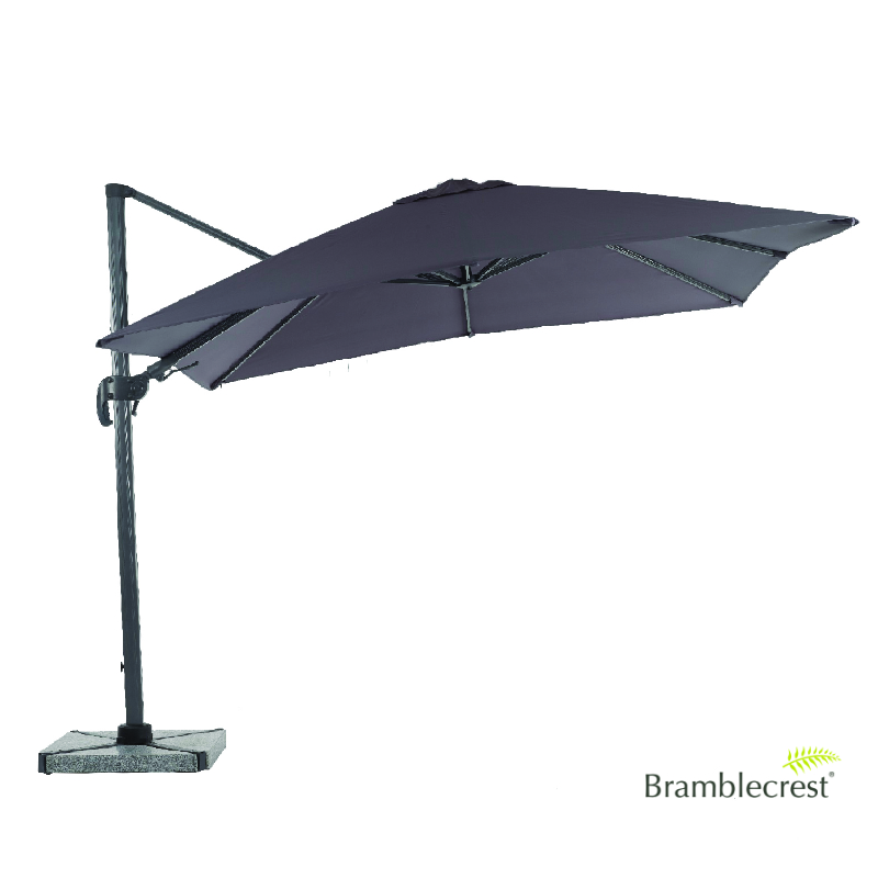 Bramblecrest Chichester Square Parasol - Grey
