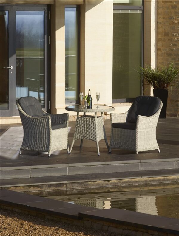 Bramblecrest Monterey Bistro Set - Dove Grey
