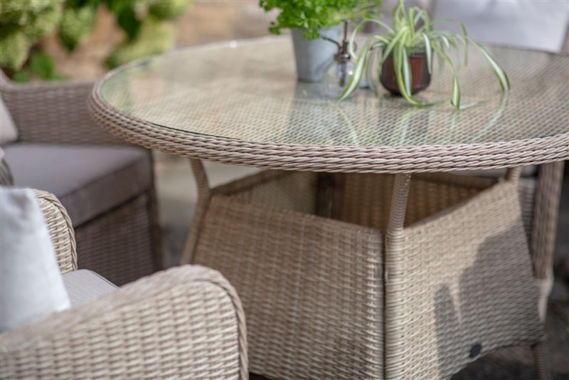 Bramblecrest Chedworth 4 Seat Dining Set - Sandstone - Image 3