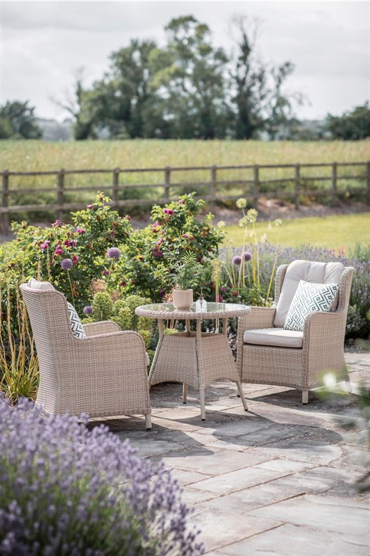 Bramblecrest Chedworth Bistro Set - Sandstone - Image 4