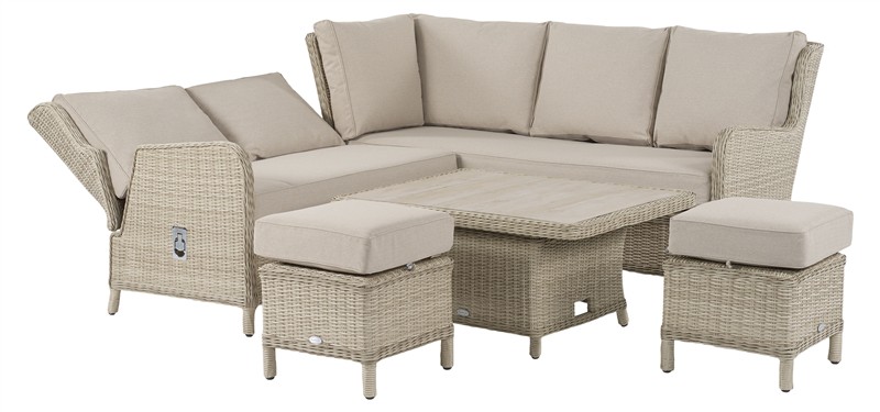 Bramblecrest Chedworth Reclining Mini Sofa Set - Sandstone - Image 2