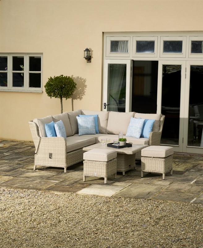 Bramblecrest Chedworth Reclining Mini Sofa Set - Sandstone - Image 4