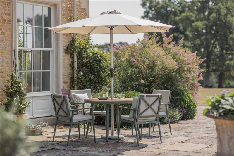 Bramblecrest Wisley 4 Seat Dining Set - Sage - Image 4