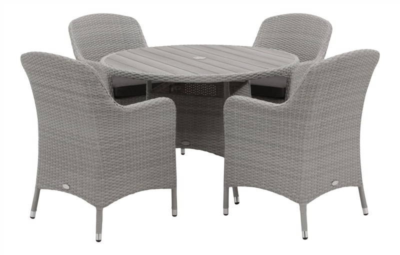 Bramblecrest Tetbury 4 Seat Set - Graphite - Image 2